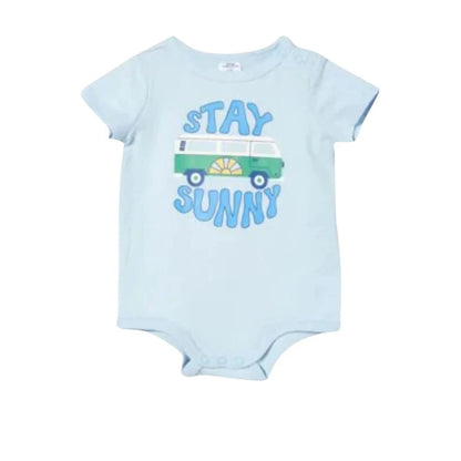 COTTON ON Baby Boy 0-3 Month / Light blue COTTON ON - BABY - Printed Bodysuit