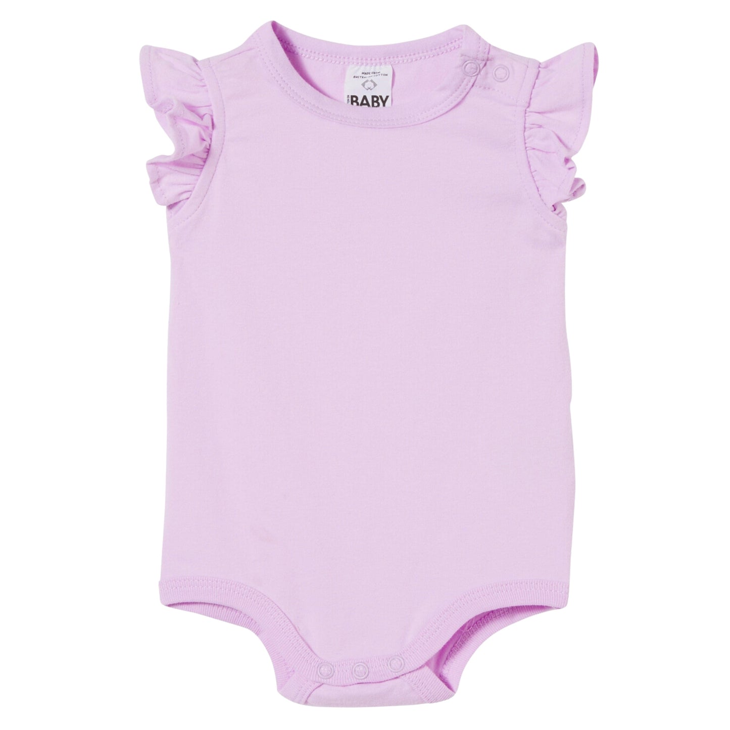 COTTON ON Baby Girl New Born / Purple COTTON ON - BABY - Sleeveless Ruffle Bodyysuit