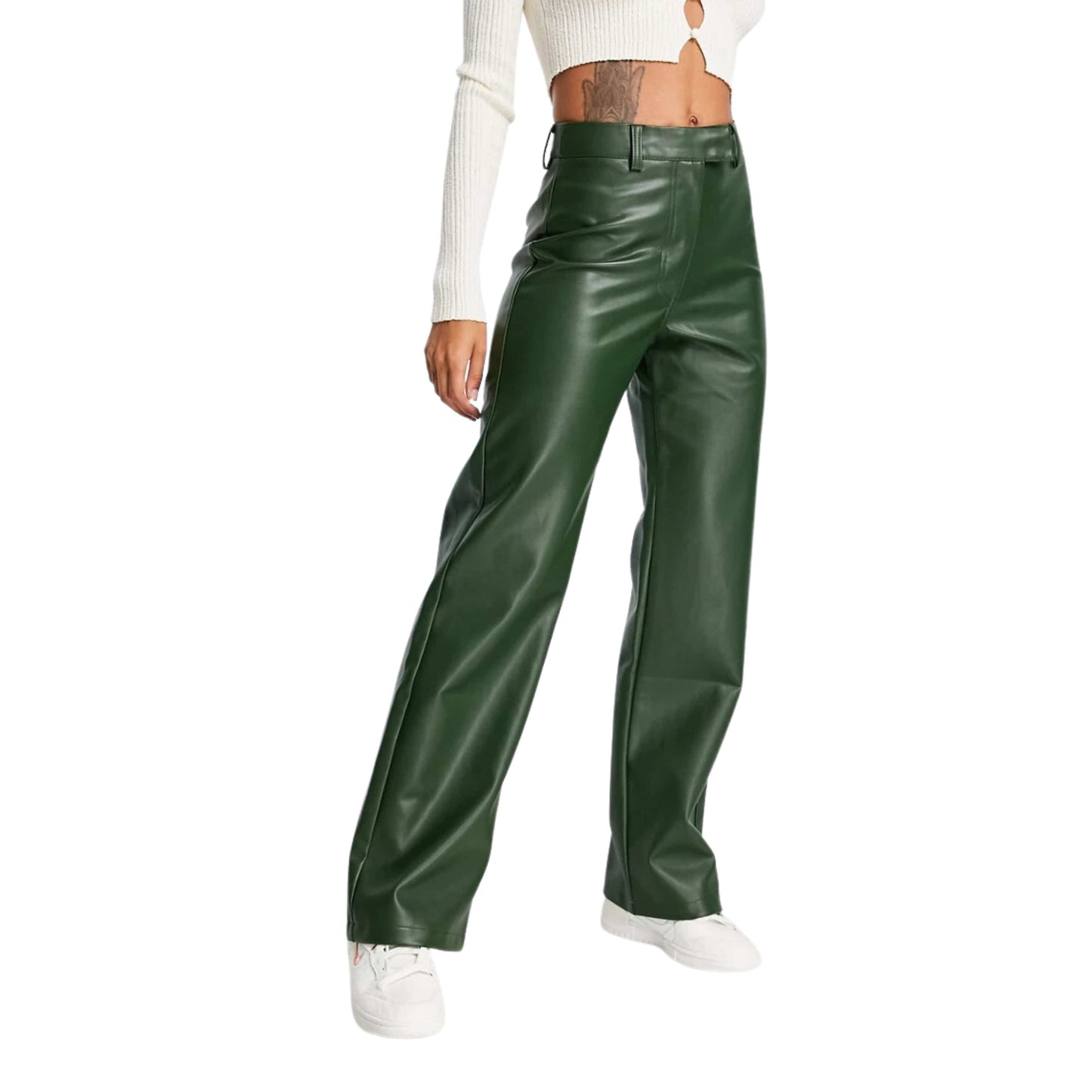 COTTON ON Womens Bottoms XXL COTTON ON - Curve arlow straight vegan leather pants