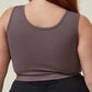 COTTON ON Womens sports COTTON ON - Plus Size Active Rib Crop Tank Top