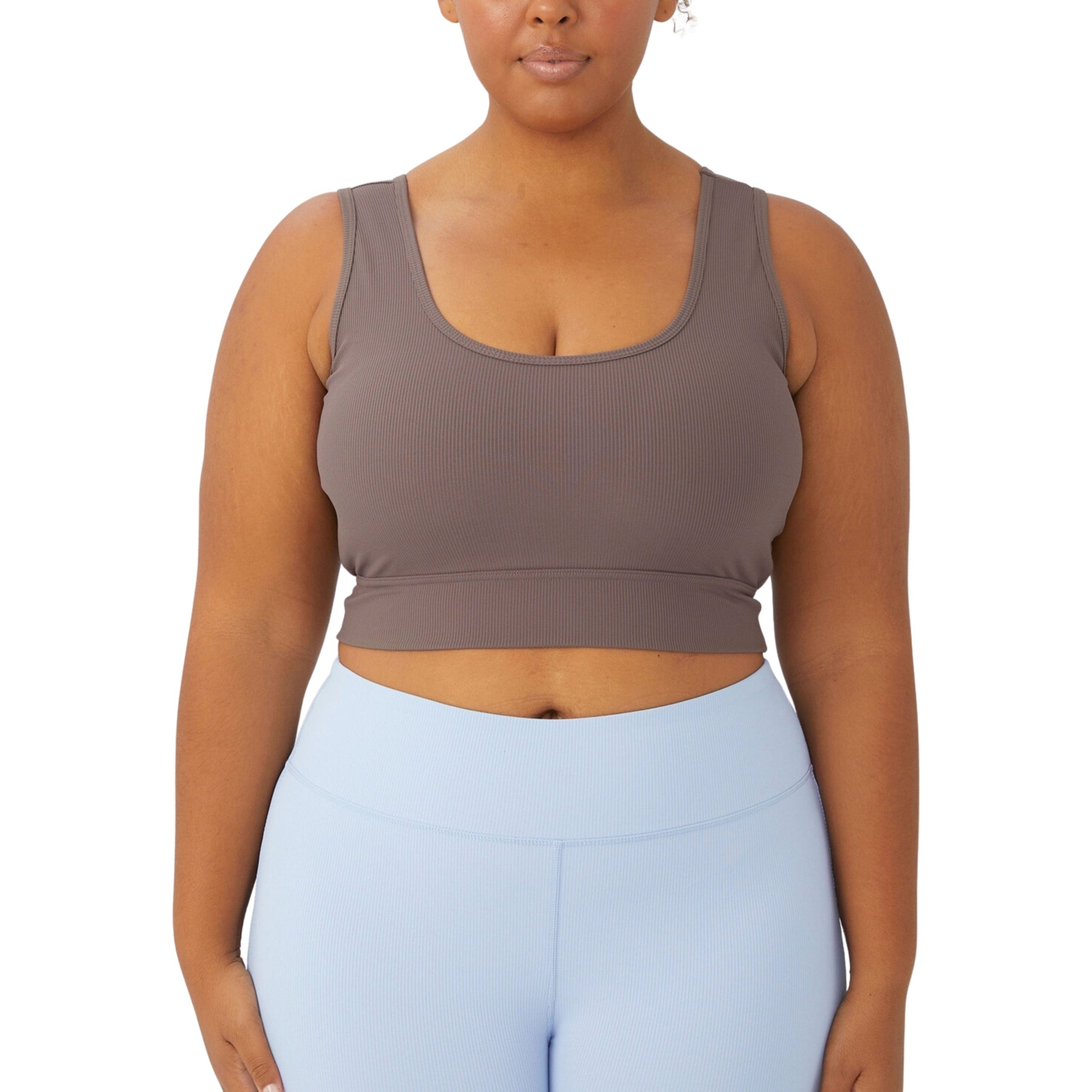 COTTON ON Womens sports COTTON ON - Plus Size Active Rib Crop Tank Top