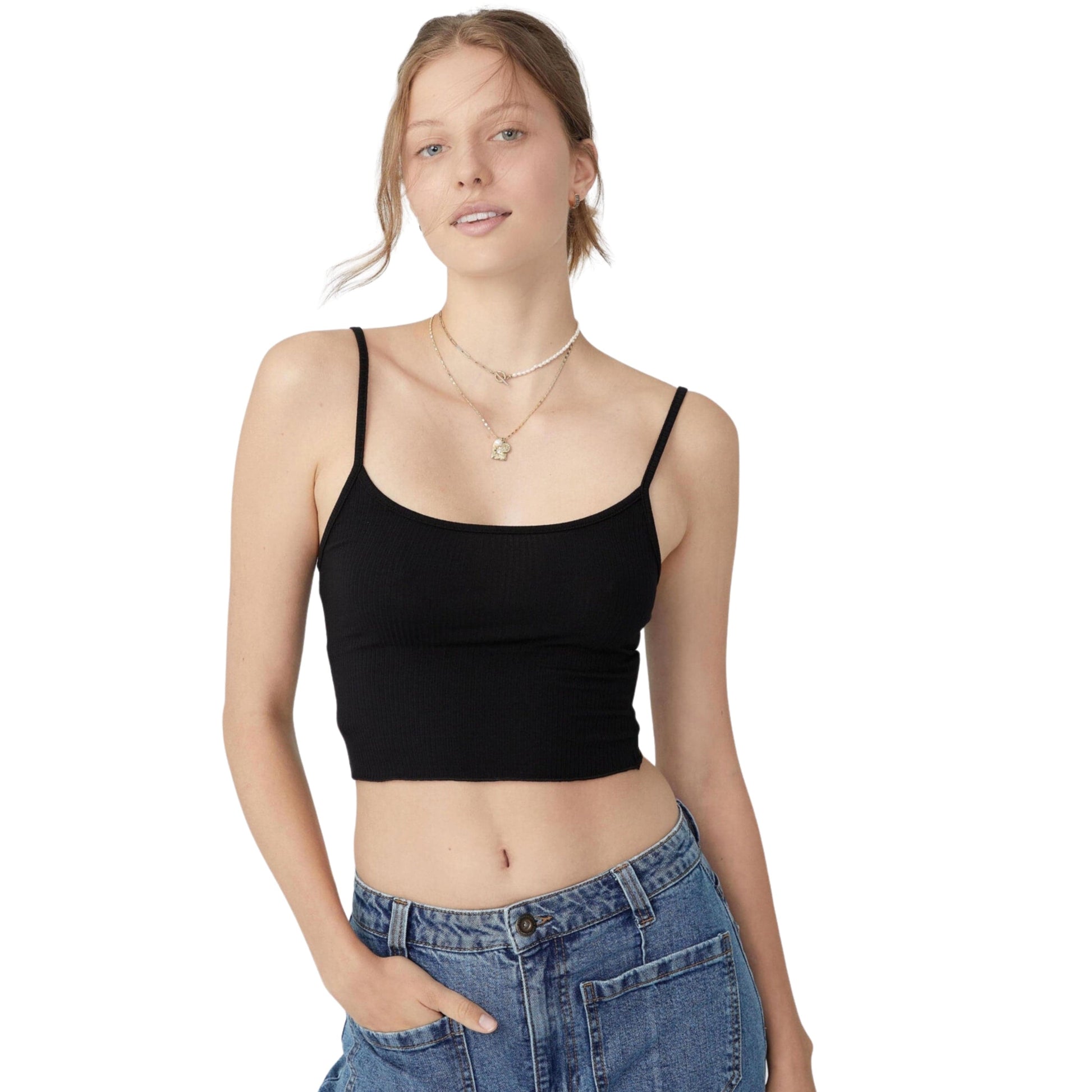 COTTON ON Womens Tops M / Black COTTON ON -  Maggie Crop Cami Top