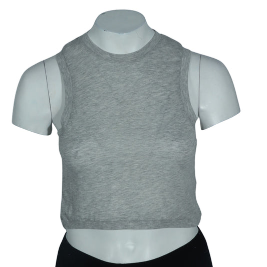 COTTON ON Womens Tops XS / Grey COTTON ON - Sleeveless Crop Top