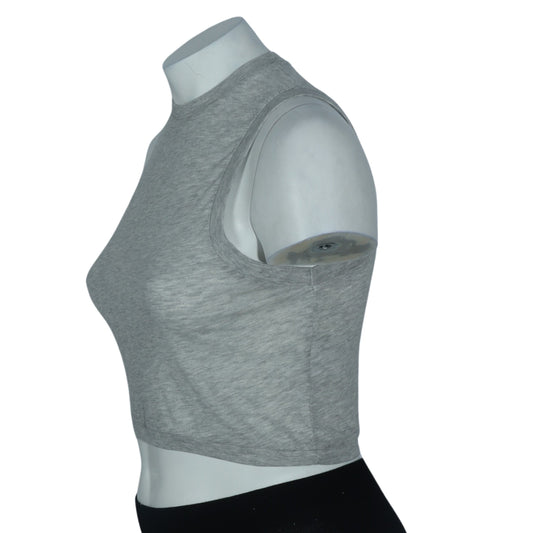 COTTON ON Womens Tops XS / Grey COTTON ON - Sleeveless Crop Top