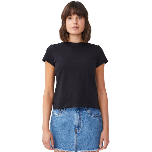 COTTON ON Womens Tops M / Black COTTON ON - the square t shirt