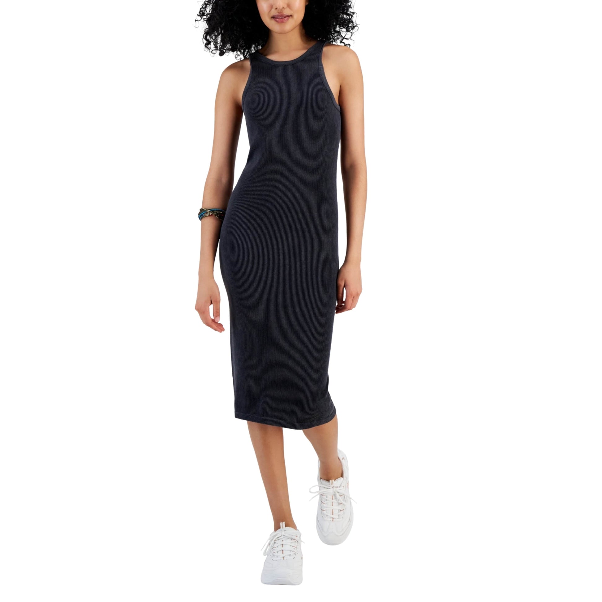 CRAVE FAME Womens Dress XS / Black CRAVE FAME -  Ribbed Seamless Midi Dress