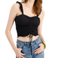 CRAVE FAME Womens Tops M / Black CRAVE FAME - Smocked Ruched Tank Top