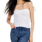 CRAVE FAME Womens Tops XS / White CRAVE FAME - Smocked Tube Top