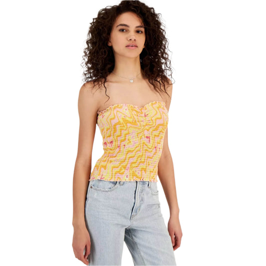 CRAVE FAME Womens Tops XS / Multi-Color CRAVE FAME - Smocked Tube Top
