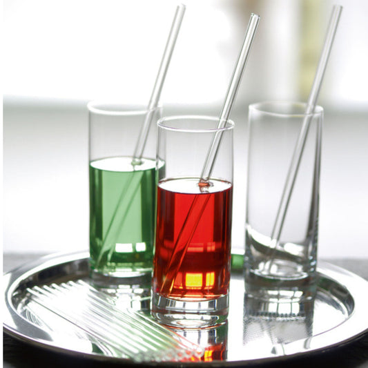 CROFTON Kitchenware CROFTON - 10 Glass straws plus brush pack