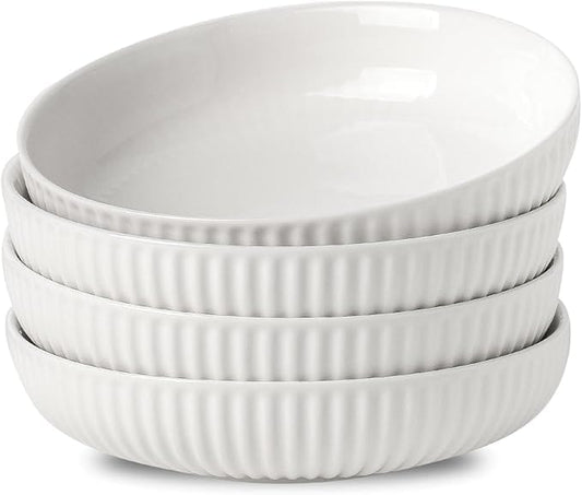 CROFTON Kitchenware White CROFTON - Dinner Bowls Set of 4