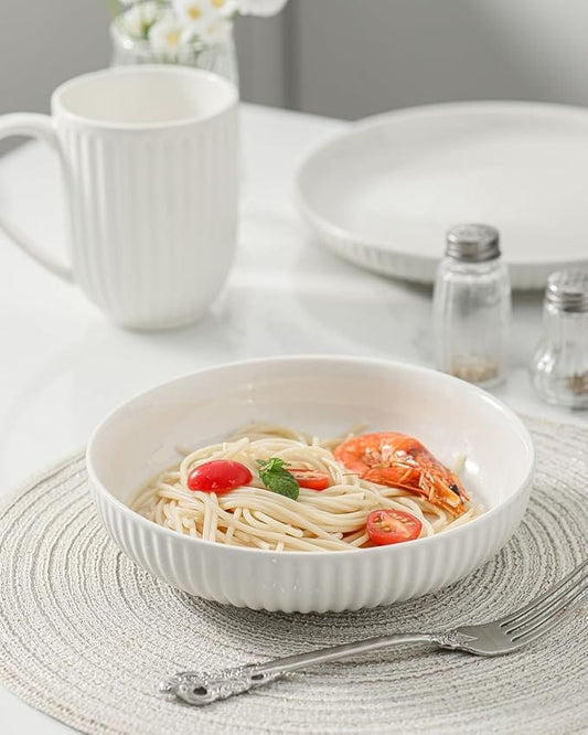 CROFTON Kitchenware White CROFTON - Dinner Bowls Set of 4
