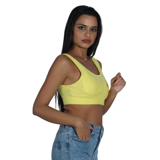 DEREK HEART Womens Tops M / Yellow DEREK HEART - Sleeveless Bralette