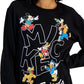 DISNEY Womens Tops M / Black DISNEY - Graphic Sweatshirt