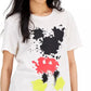 DISNEY Womens Tops XS / White DISNEY - Paint Splatter T-Shirt
