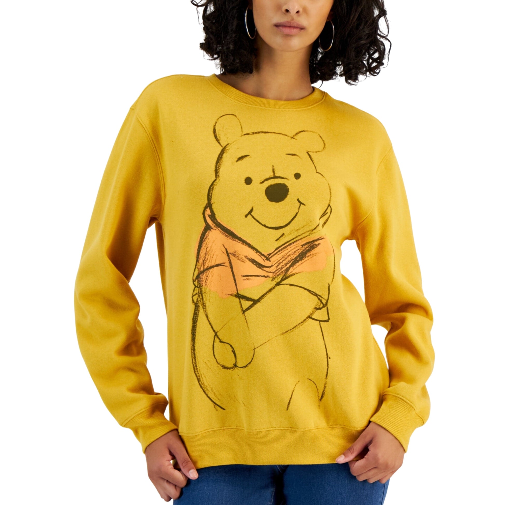 DISNEY Womens Tops XS / Yellow DISNEY -  Winne the Pooh Graphic Sweatshirt