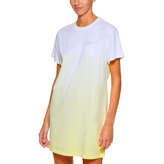 DKNY Womens Dress L / Multi-Color DKNY - Dip-Dyed T-Shirt Dress