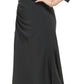 DKNY Womens Dress L / Black DKNY -  Side Ruched Glazed Jersey V-Neck Dress