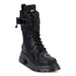 DKNY Womens Shoes 35.5 / Multi-Color DKNY - Leather Zipper Combat & Lace-up Boots