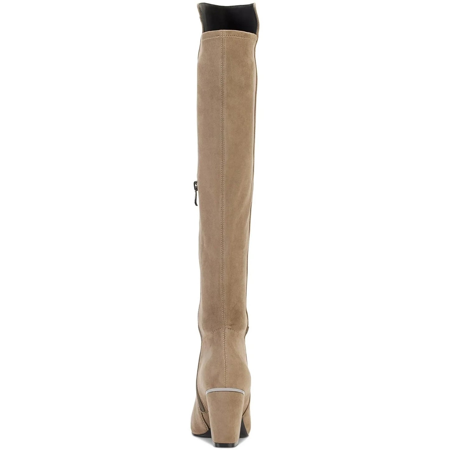 DKNY Womens Shoes 40.5 / Greige DKNY - Suede Block Heel Knee-High Boots