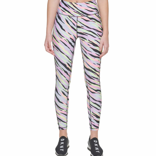 DKNY Womens sports XS / Multi-Color DKNY -  Printed High-Waist 7/8 Leggings