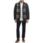 DOCKERS Mens Jackets M / Black DOCKERS - Weston Wool Blend Coat With Scarf