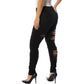 DOLLHOUSE Womens Bottoms M / Black DOLLHOUSE - Ripped Skinny Jeans
