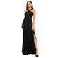 DONNA KARAN Womens Dress S / Black DONNA KARAN - Twist Halter Gown