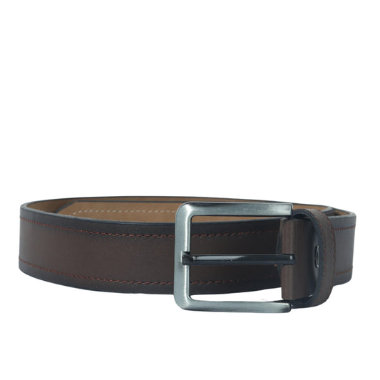 DYNAMO Belts S / Brown DYNAMO - Square buckle leather belt