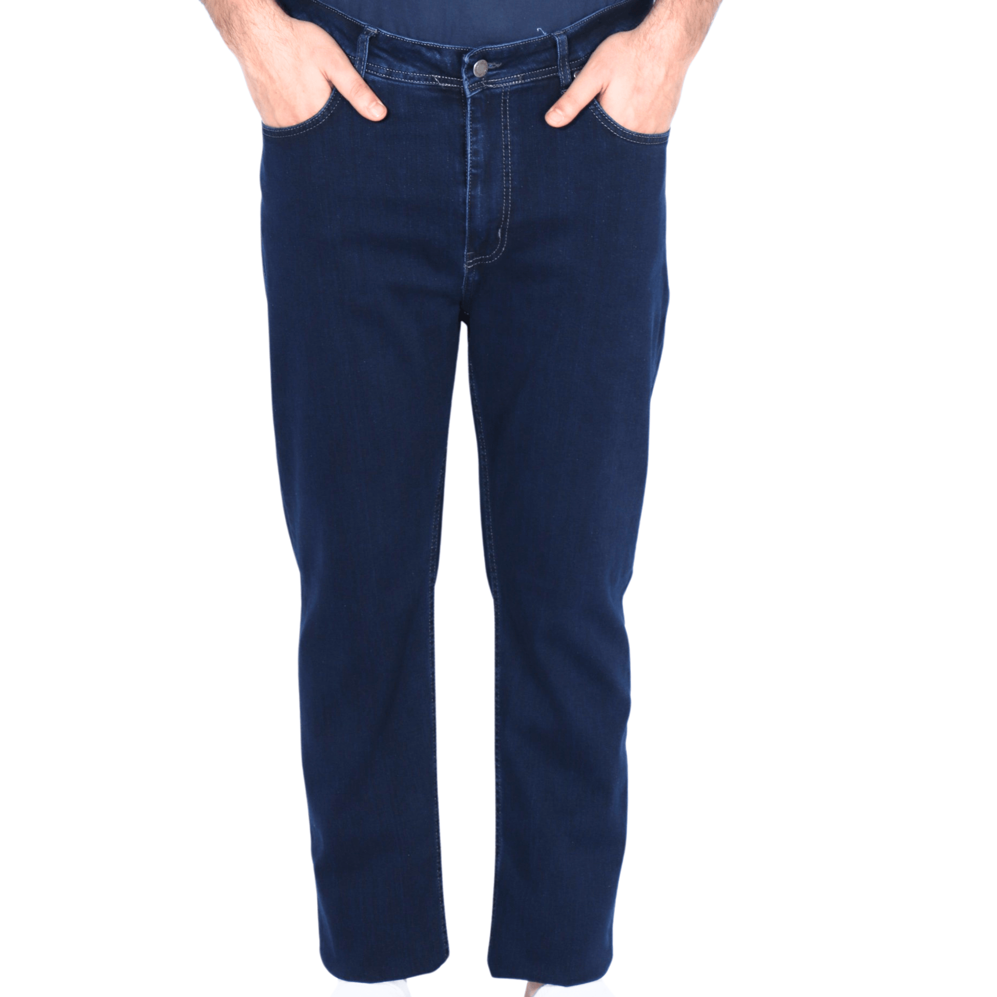 DYNAMO Mens Bottoms DYNAMO - Straight leg logo denim pants