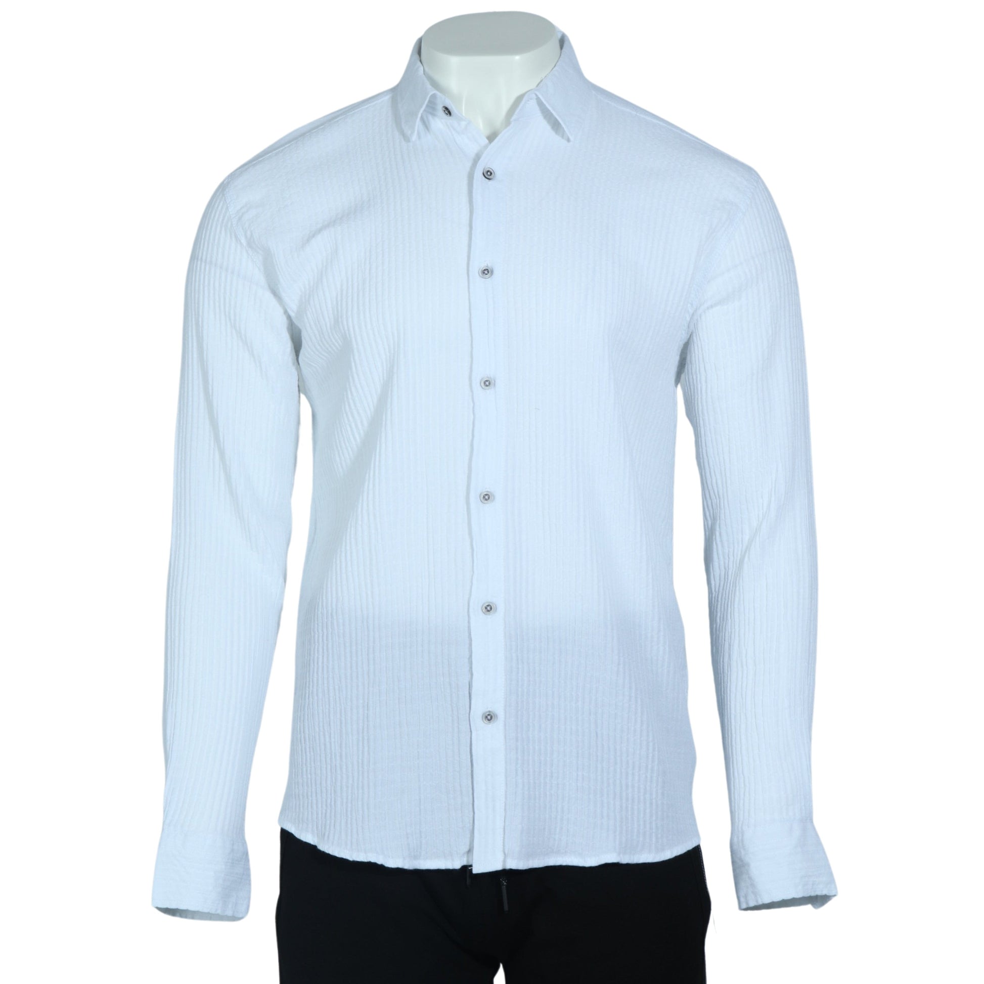 DYNAMO Mens Tops L / White DYNAMO - Button Down Shirt