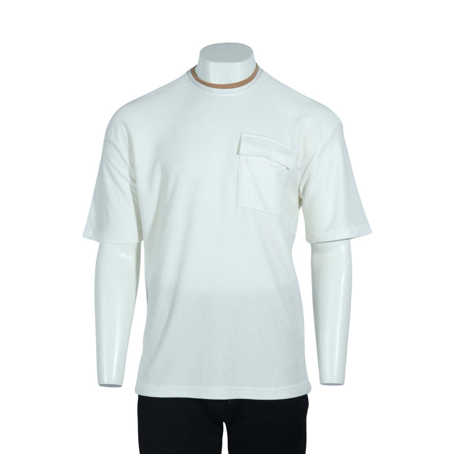 DYNAMO Mens Tops XL / White DYNAMO - Contrast Neckline T-Shirt