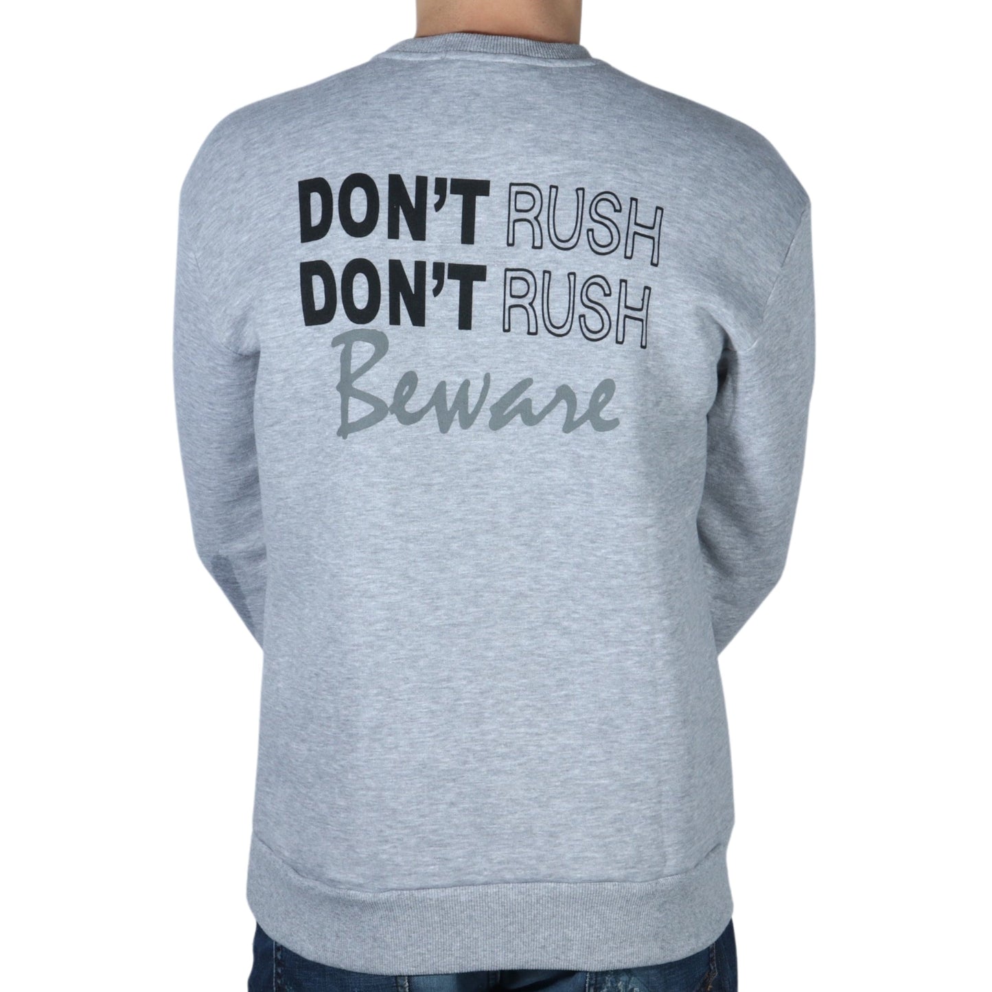 DYNAMO Mens Tops DYNAMO - Don't Rush Printed Sweatshirt