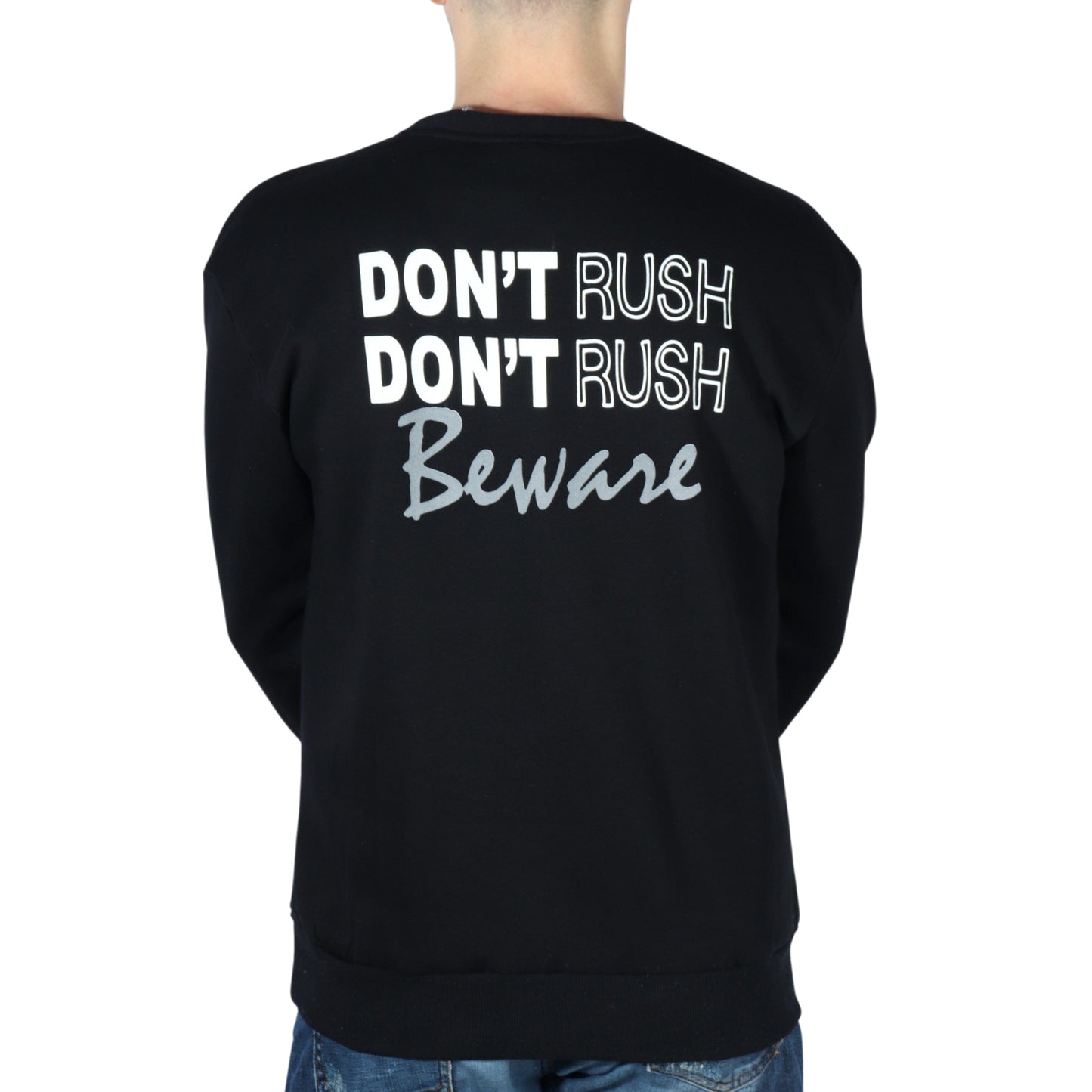 DYNAMO Mens Tops DYNAMO - Don't Rush Printed Sweatshirt