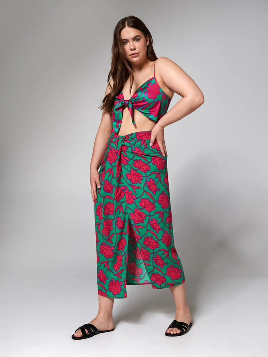 SINSAY - Crop Top Kwiaty