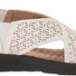 EASY STREET Womens Shoes 38 / White EASY STREET - Claudia Comfort Sandal