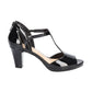 EASY STREET Womens Shoes 38 / Black EASY STREET - Flash Wedding Platform T-Strap Sandals