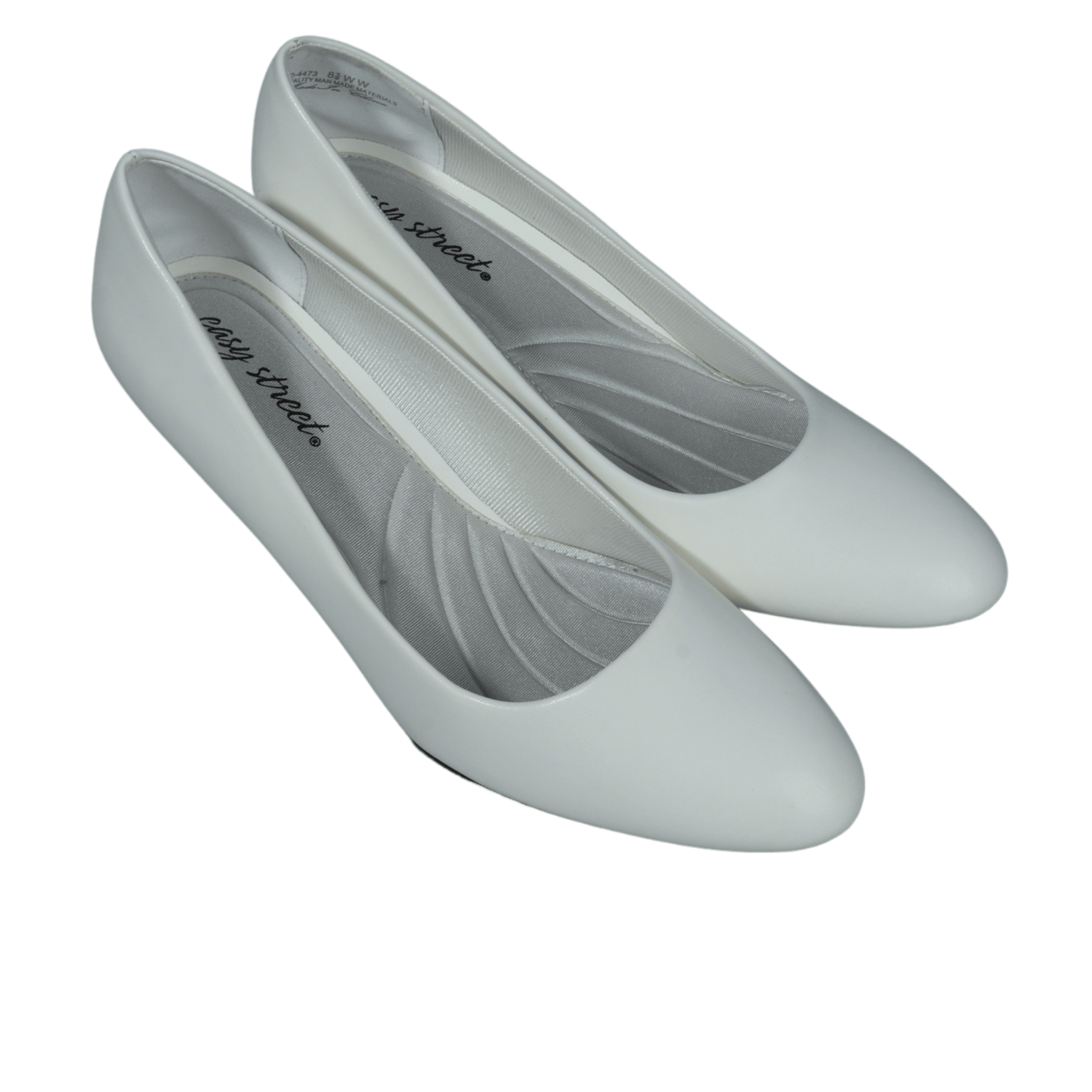 EASY STREET Womens Shoes 39.5 / White EASY STREET - Round toe classic heels