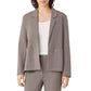 EILEEN FISHER Womens Jackets Petite M / Brown EILEEN FISHER - Knit Open Blazer