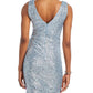 ELIZA J Womens Dress S / Blue ELIZA J - Sleeveless Sequin Bodycon Evening Dress