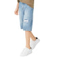 EPIC THREADS Boys Bottoms L / Blue EPIC THREADS - Solid cotton distressed shorts
