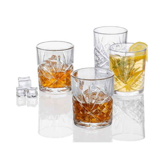 ERNESTO Kitchenware 300 ml ERNESTO -  4 Classic Whisky Glasses