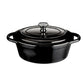 ERNESTO Kitchenware Black ERNESTO - Enameled Cast Iron Casserole Dish