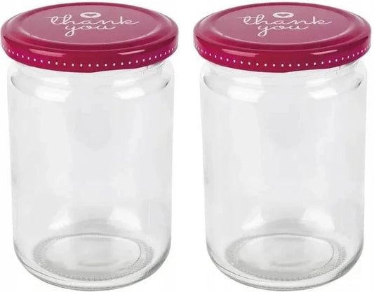 ERNESTO Kitchenware Multi-Color ERNESTO - Glass jars with colorful lids