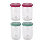 ERNESTO Kitchenware Multi-Color ERNESTO - Glass jars with colorful lids