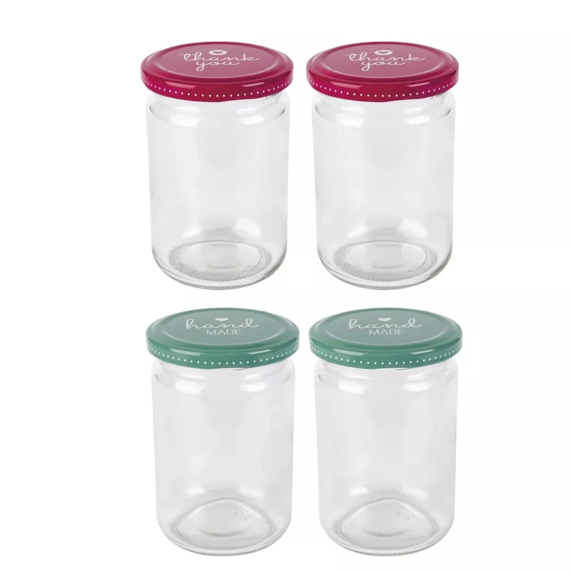 ERNESTO Kitchenware Multi-Color ERNESTO - Glass jars with colorful lids