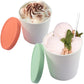 ERNESTO Kitchenware Multi-Color ERNESTO - Ice cream Cups with silicone lids