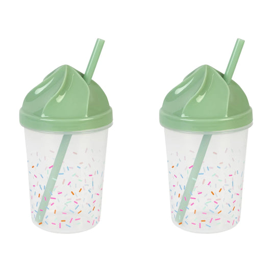 ERNESTO Kitchenware Green ERNESTO - Plastic Cup Set