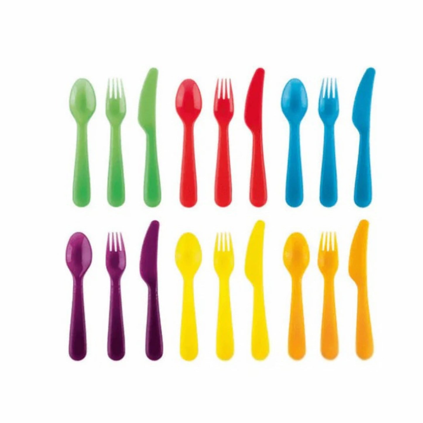ERNESTO Kitchenware Multi-Color ERNESTO - Plastic Cutlery set