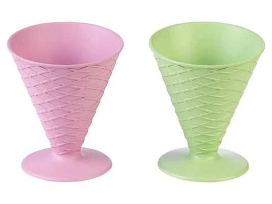 ERNESTO Kitchenware ERNESTO - Plastics Ice Cream Cups Waffle